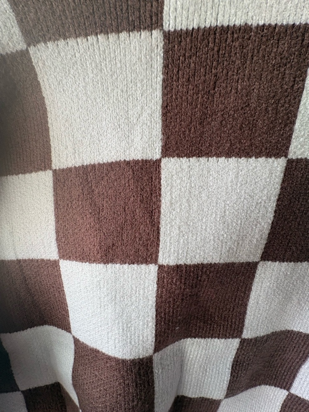 MEEROKEETY brown and white checked sweater - Picture 3 of 4